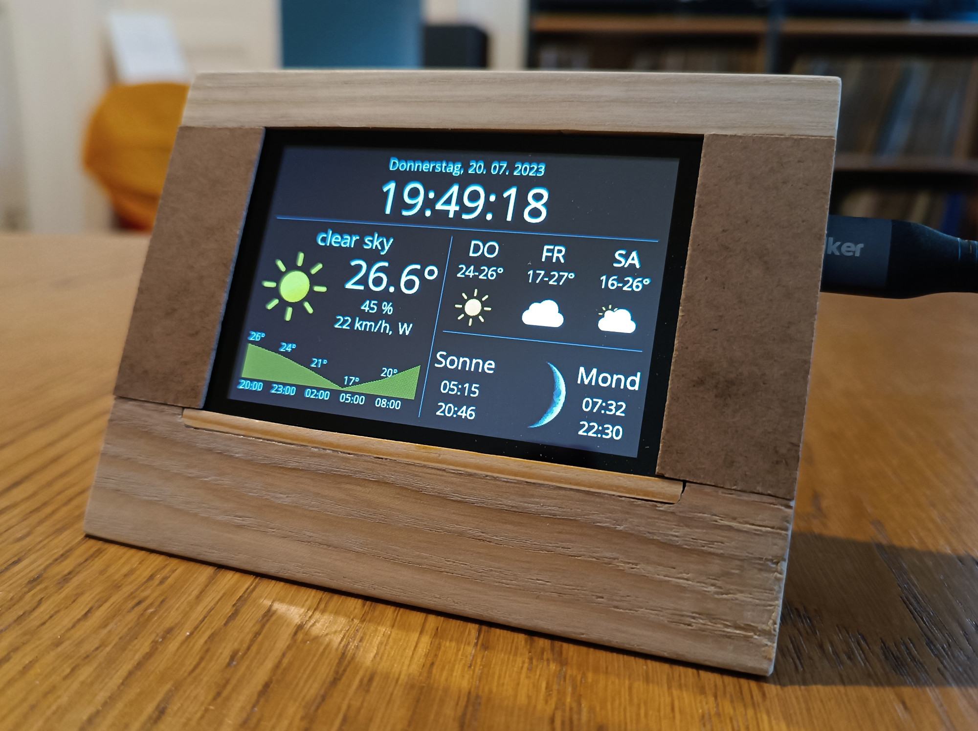 Weather Station in wooden case